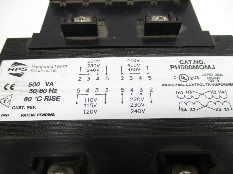 HAMMOND POWER SOLUTIONS PH500MQMJ 480V NSNP