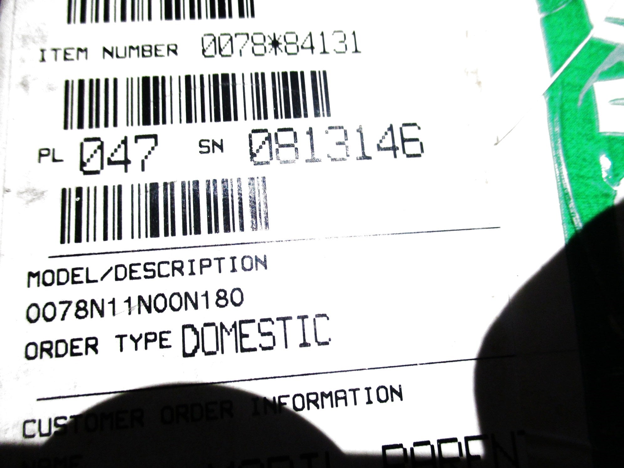 ROSEMOUNT 78N11N00N180 NSMP