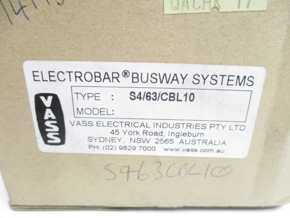 VASS S4/63/CBL10 NSMP
