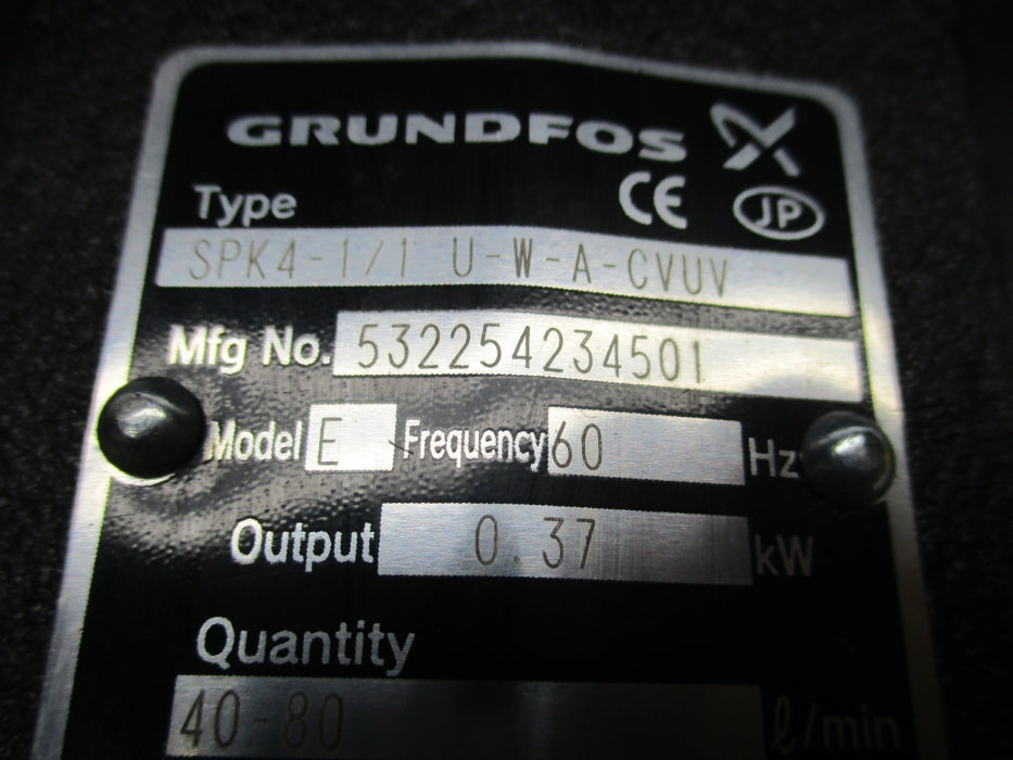 GRUNDFOS SPK4-1/1U-W-A-CVUV NSNP