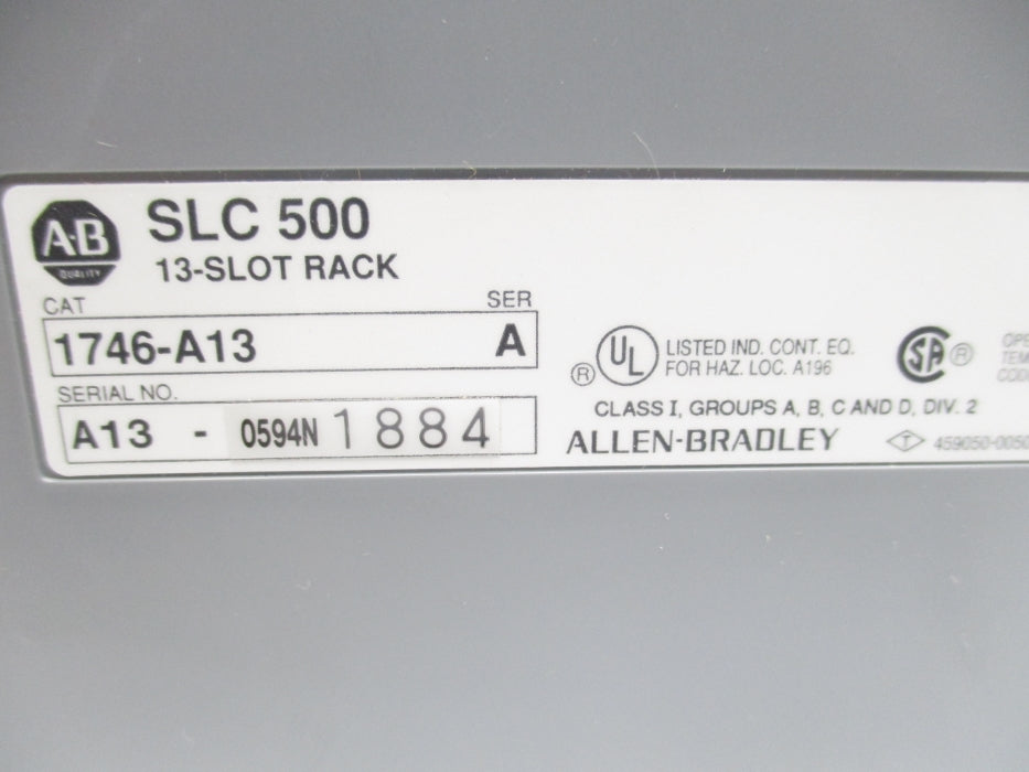 ALLEN BRADLEY 1746-A13 SER. A NSNP