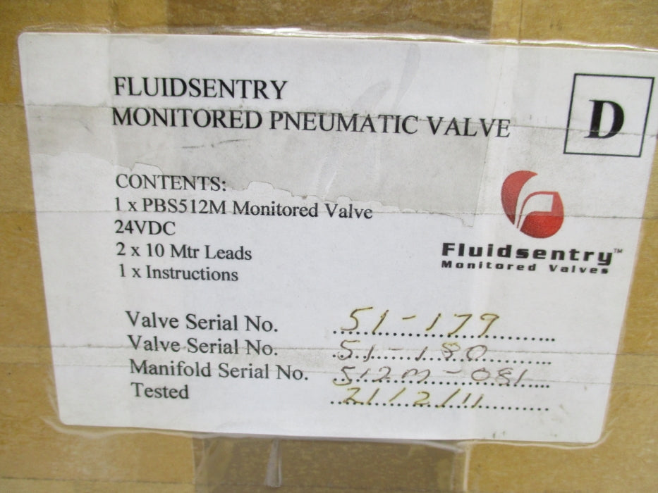 FLUID SENTRY PBS512M 26V  NSMP
