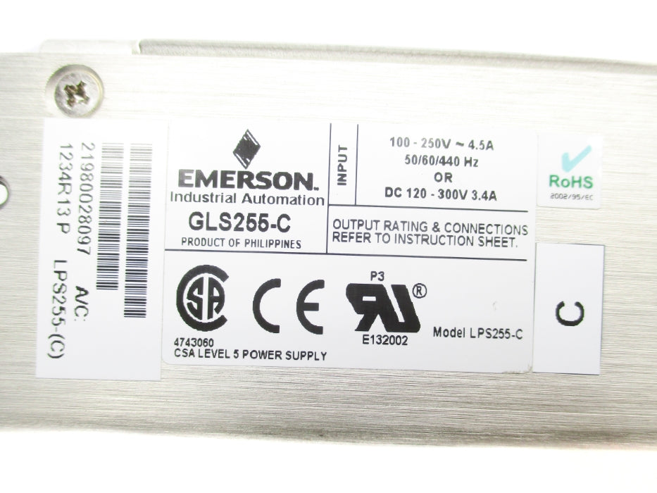 EMERSON GLS255-C NSMP