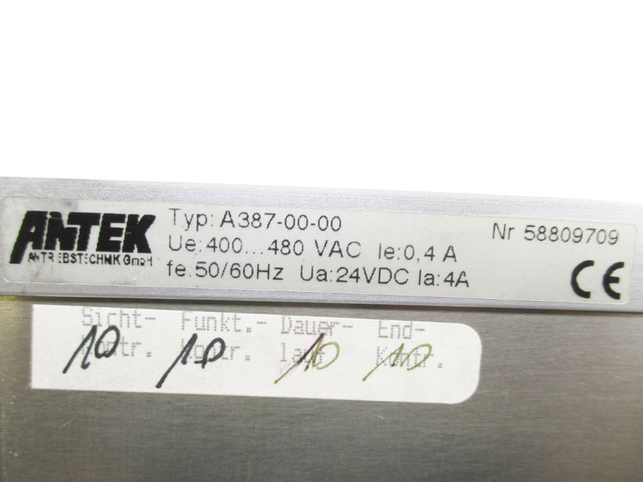 ANTEK A387-00-00 400-480VAC 4A NSNP