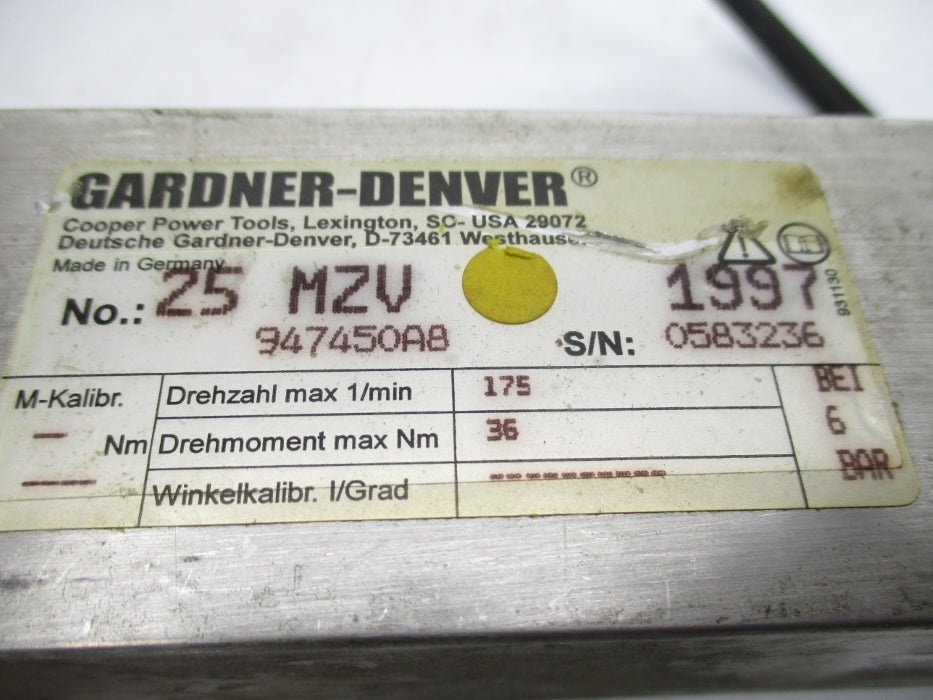 GARDNER-DENVER 947450A8 24MZV 6BAR UNMP