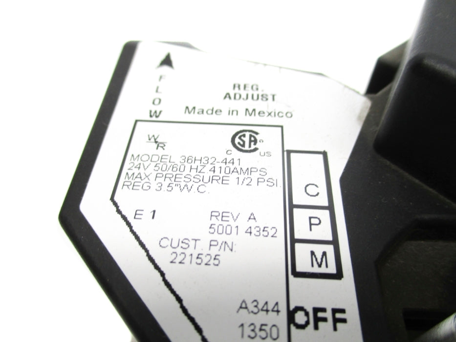 WR 36H32-441 24V 1/2PSI UNMP