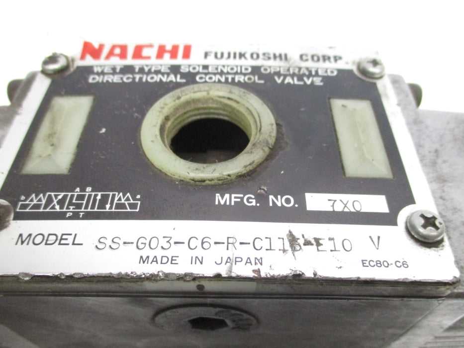 NACHI SS-G03-C6-R-C116-E10 UNMP