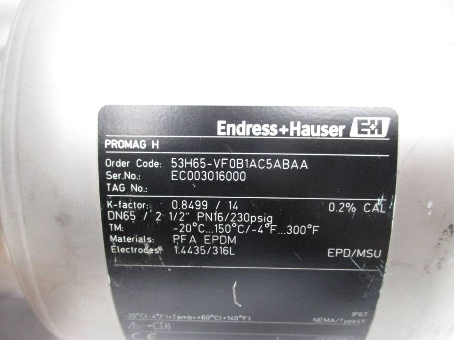 ENDRESS+HAUSER 53H65-VF0B1AC5ABAA NSNP