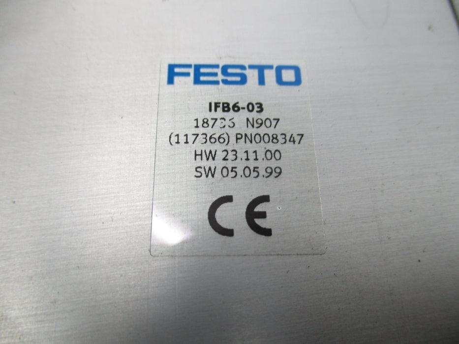 FESTO VIFB-03-B03E-FB603P-4M4J4M+HW 18980R315 10BAR NSNP
