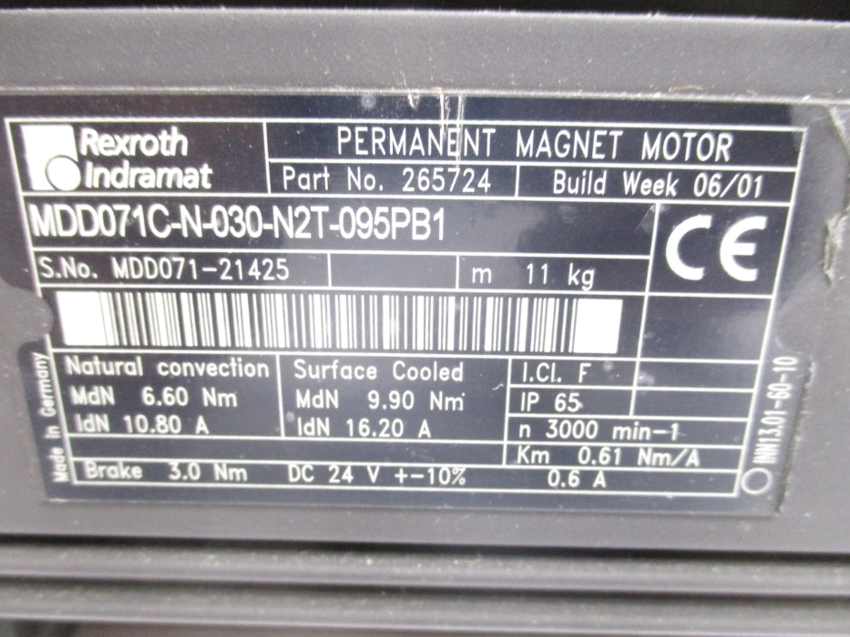 REXROTH MDD071C-N-030-N2T-095PB1 UNMP