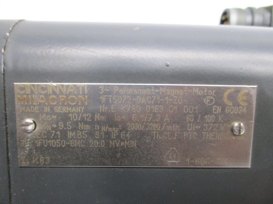 CINCINNATI MILACRON 1FT5072-0AC71-1-Z0 UNMP