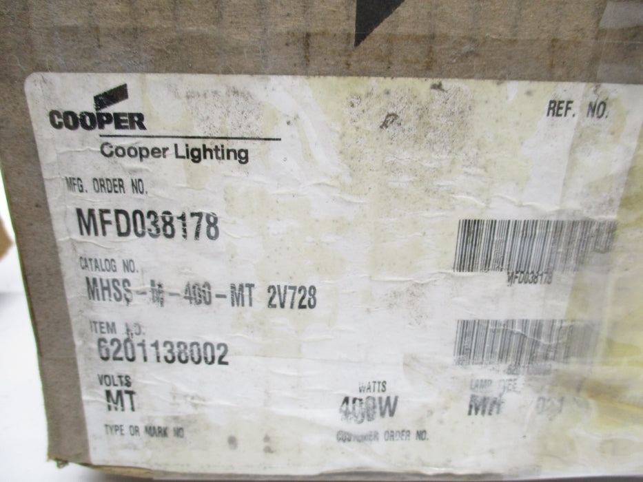 COOPER LIGHTING MHSS-M-400-MT NSMP