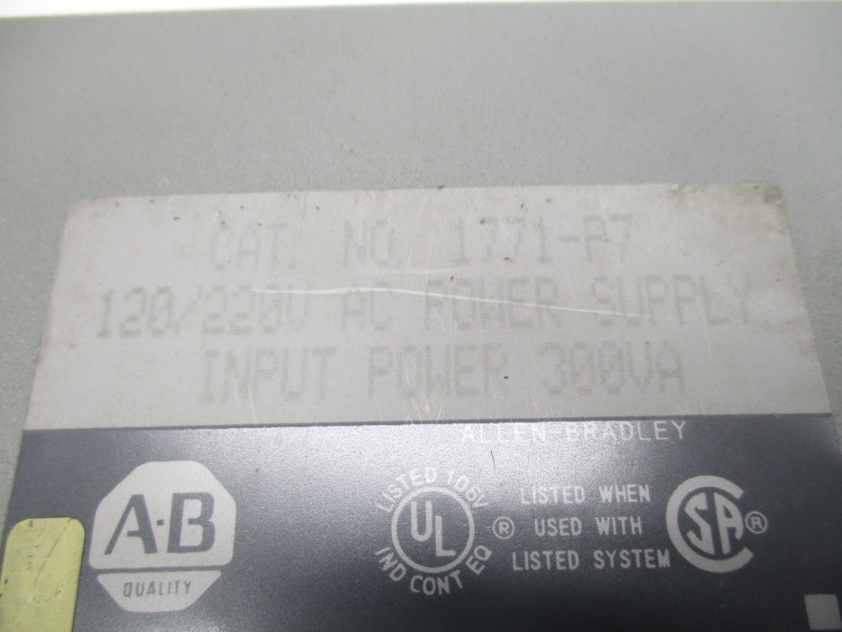 ALLEN BRADLEY 1771-P7 120/220VAC 2.00/1.30A NSNP