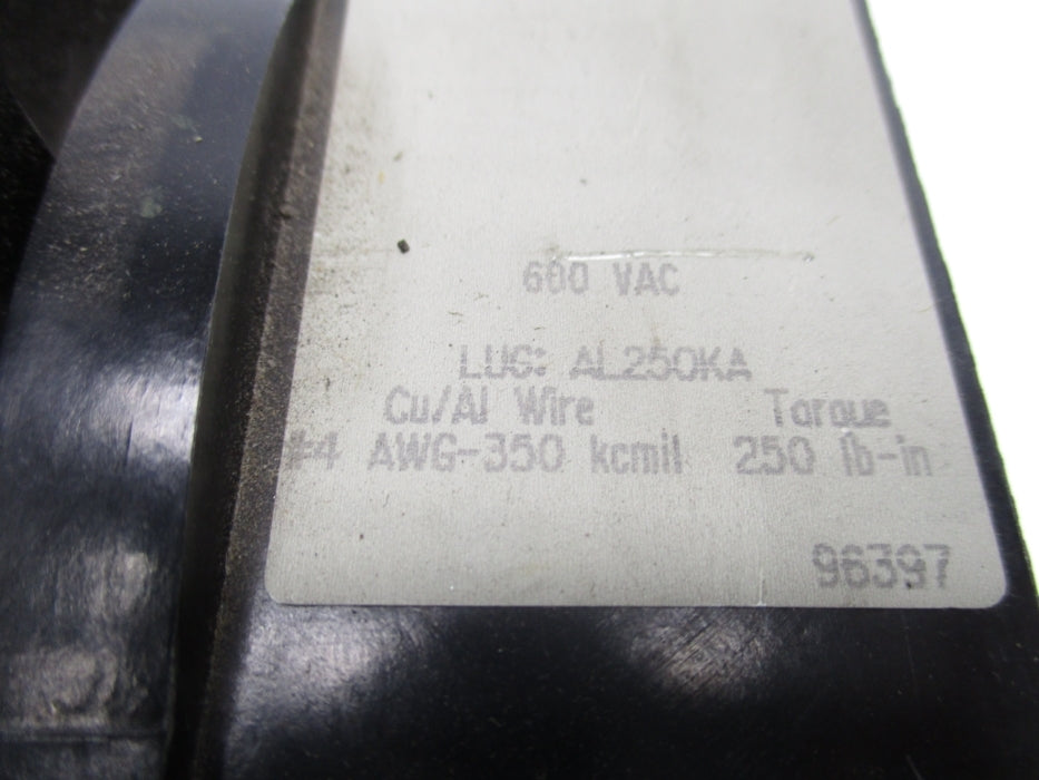 SQUARE D KAL3625032MV SER. 2 250A 600VAC NSNP