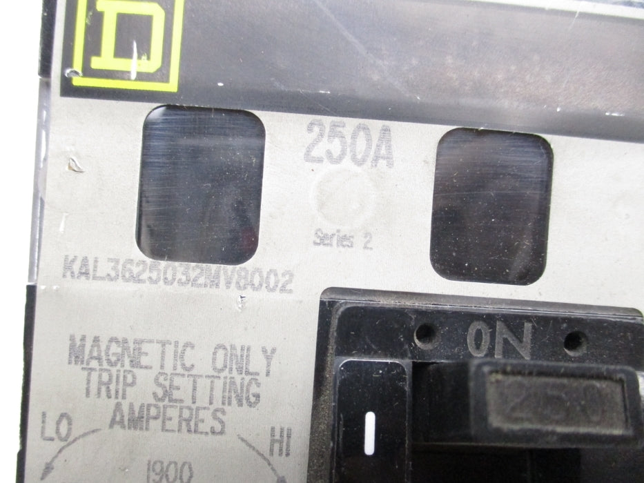 SQUARE D KAL3625032MV8002 SER. 2 600V 250A NSNP