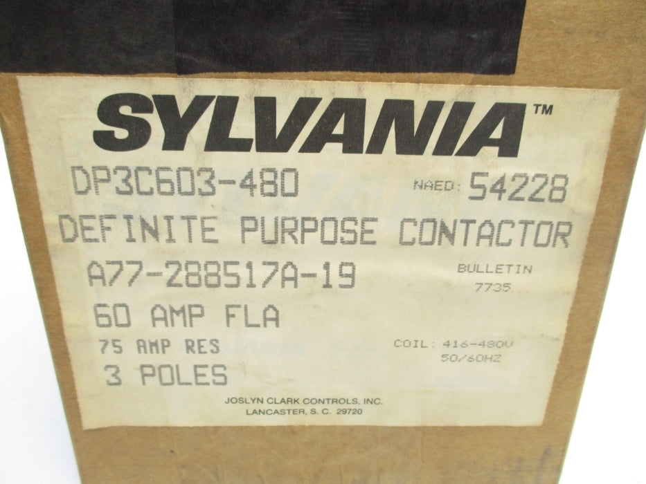 SYLVANIA DP3C603-480 416-480V NSFS