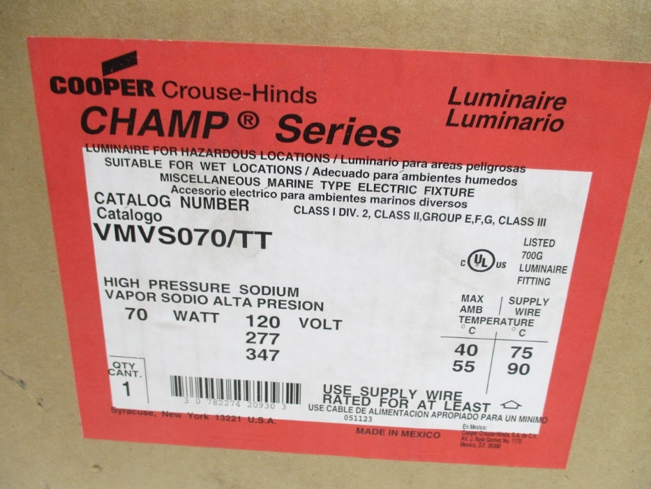 COOPER VMVS070/TT NSMP
