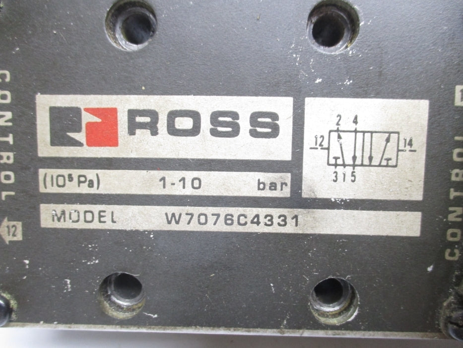 ROSS W7076C4331 1-10BAR 110V/50HZ-110V-120V/60HZ UNMP