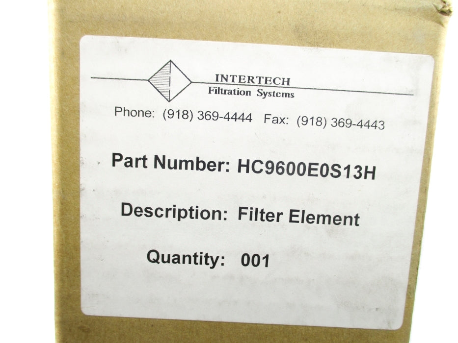 INTERTECH FILTRATION HC9600E0S13H NSMP