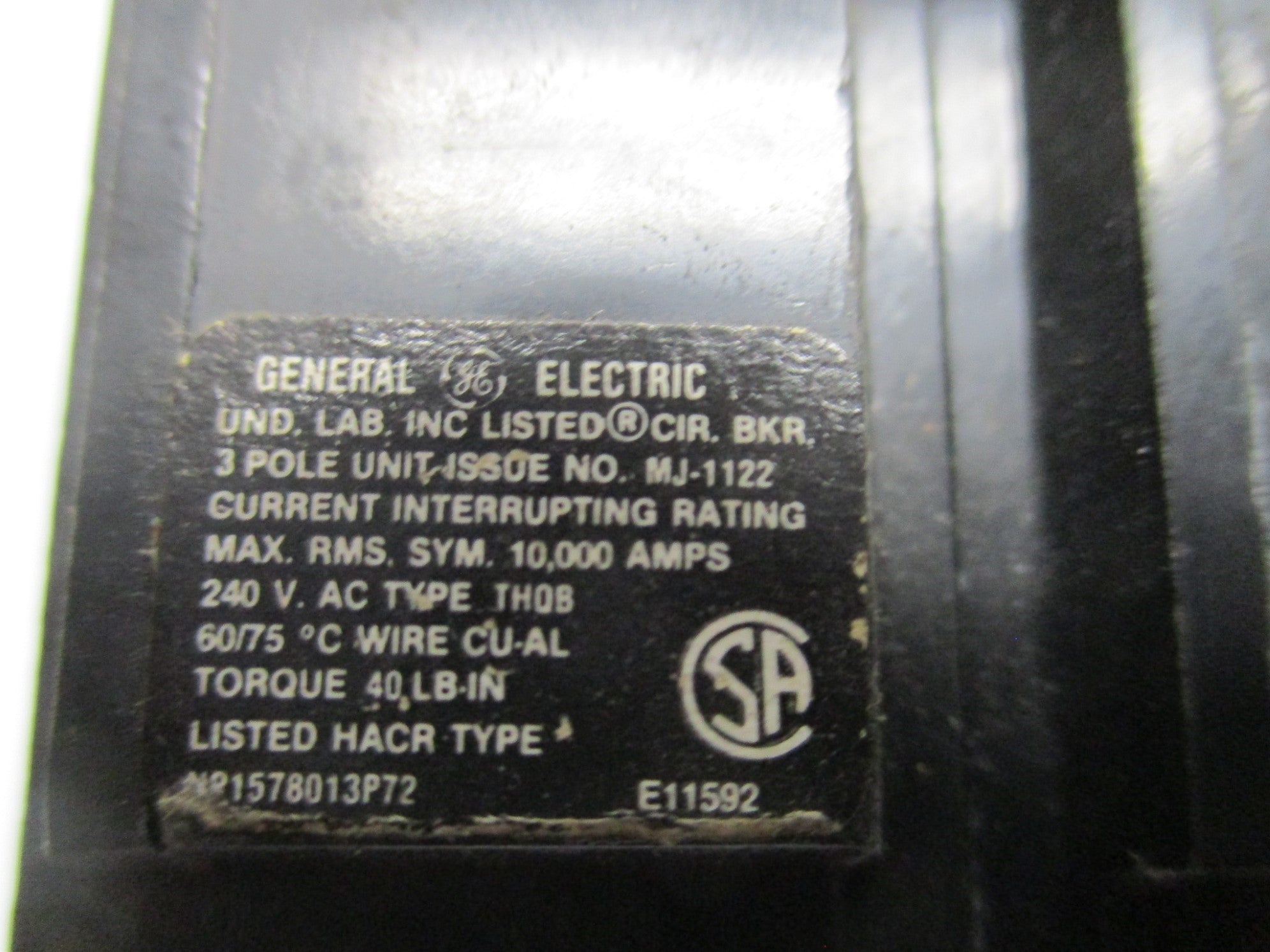 GENERAL ELECTRIC NP1578013P72 240 VAC NSNP