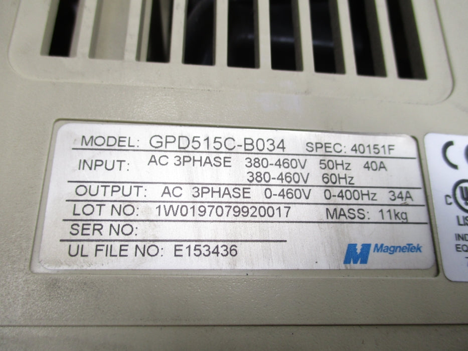MAGNETEK GPD515C-B034 UNMP