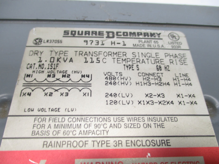 SQUARE D 1S1F 240/480V UNMP