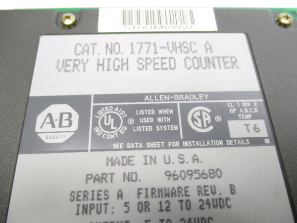 ALLEN BRADLEY 1771-VHSC SER. A NSMP