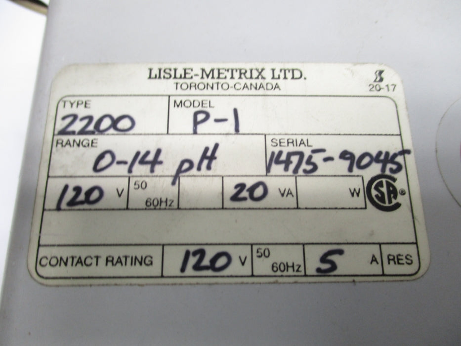 LISLE-METRIX 2200P-1 UNMP