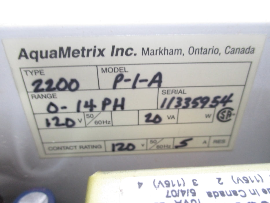 AQUAMETRIX 2200P-1-A UNMP