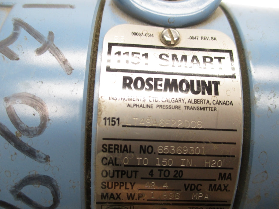 ROSEMOUNT 1151LT4SA6F22DC6 NSNP