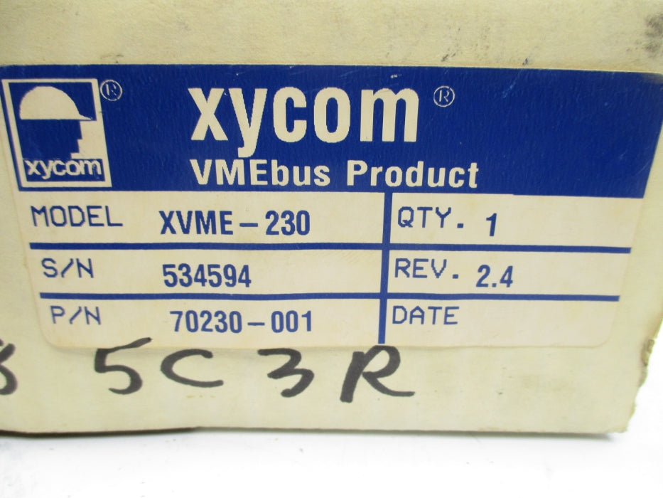XYCOM XVME-230 70230-001 NSMP