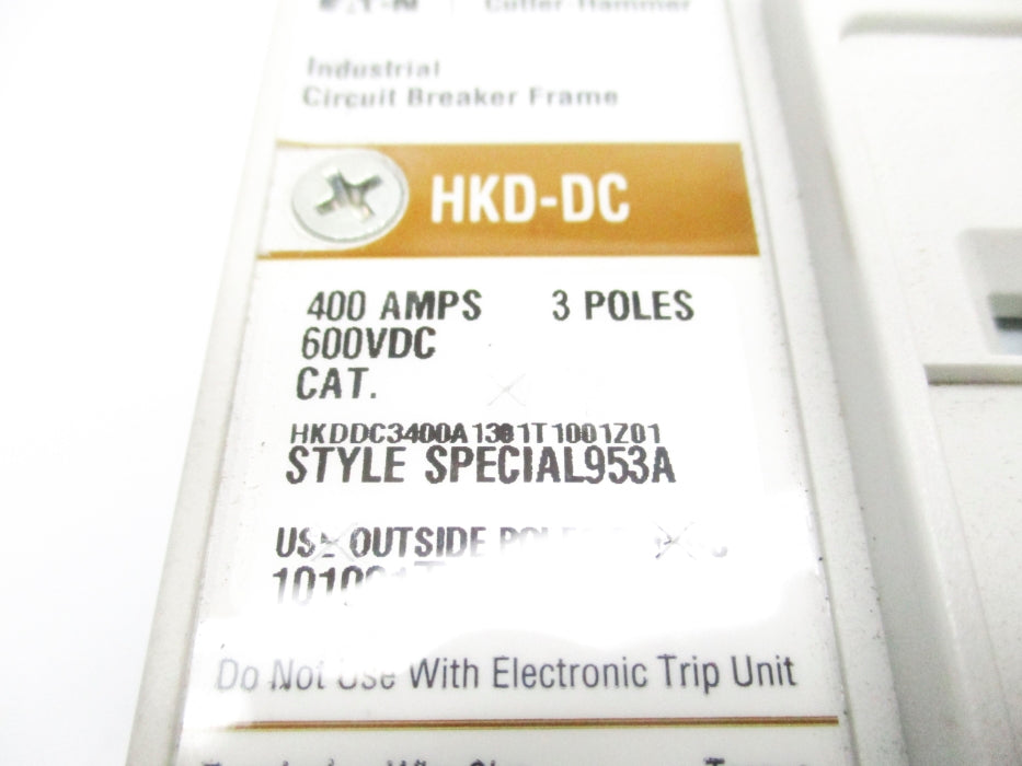 EATON HKDDC3400A1301T1001Z01 400A 600VDC UNMP