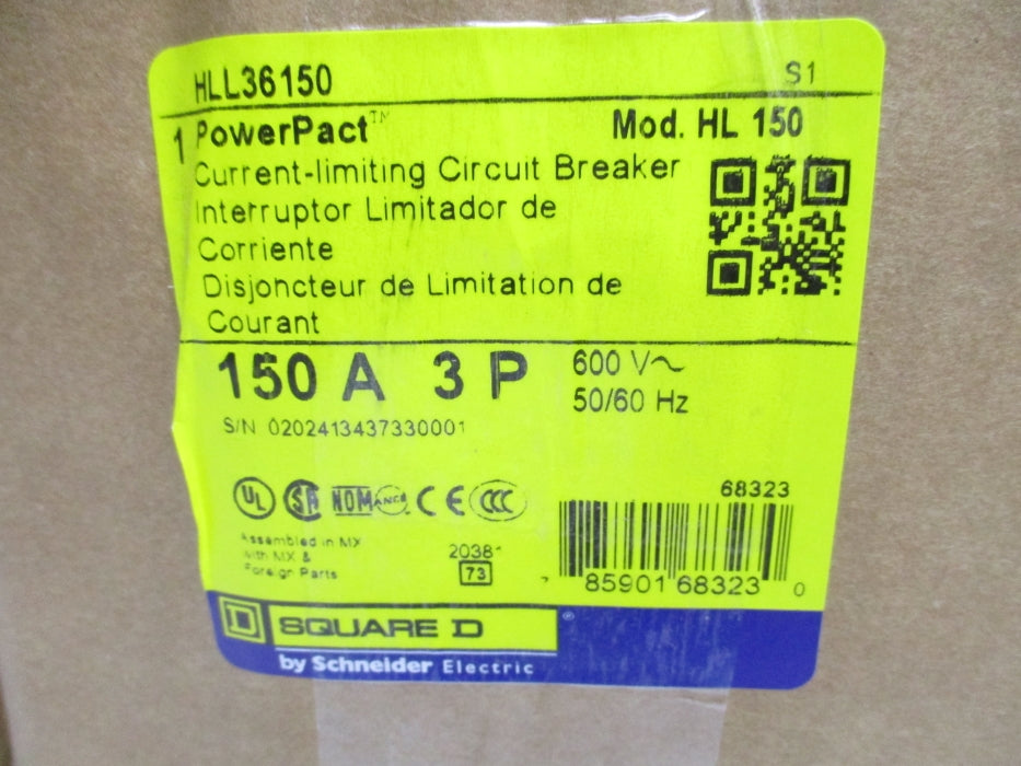 SQUARE D HLL36150 150V 600V NSMP