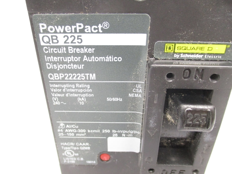 SQUARE D QBP22225TM 240V 225A NSMP