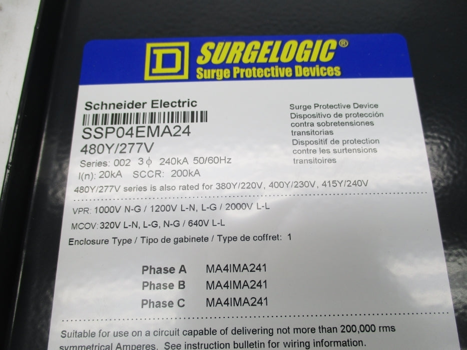 SQUARE D SSP04EMA24 SER. 002 (AS PICTURED) NSNP