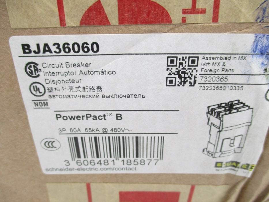 SQUARE D BJA36060 480V 60A NSFS