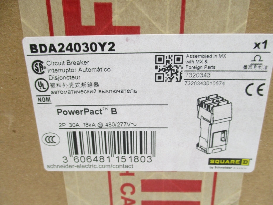 SQUARE D BDA24030Y2 30A 277V NSMP