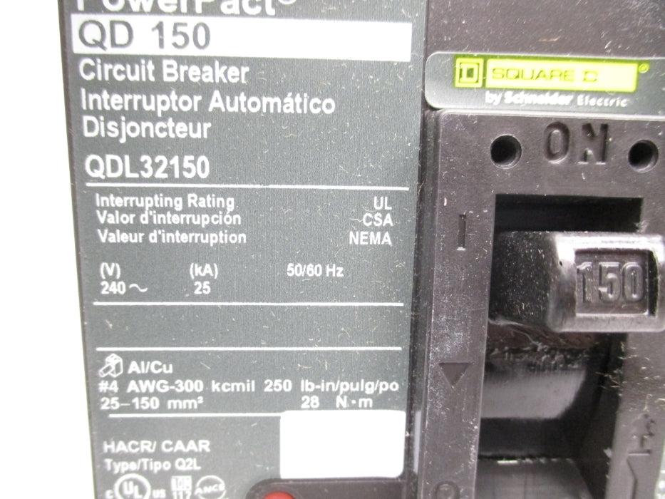 SQUARE D QDL32150 240V 150A NSMP