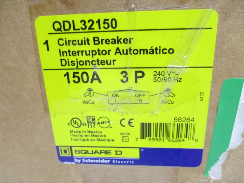 SQUARE D QDL32150 240V 150A NSMP