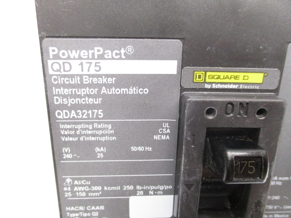SQUARE D QDA32175 240V 175A NSMP
