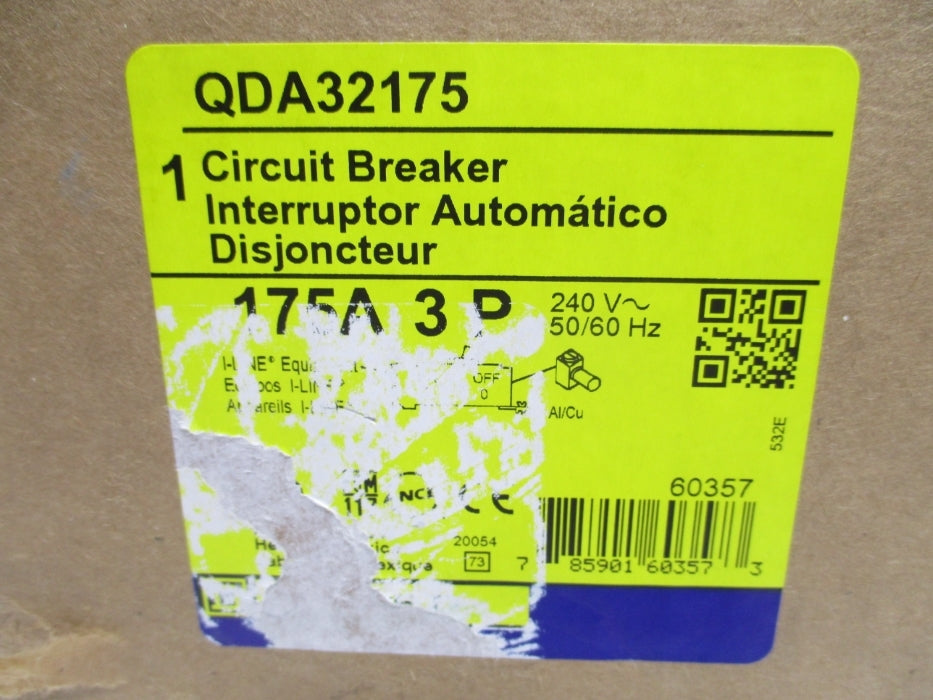 SQUARE D QDA32175 240V 175A NSMP