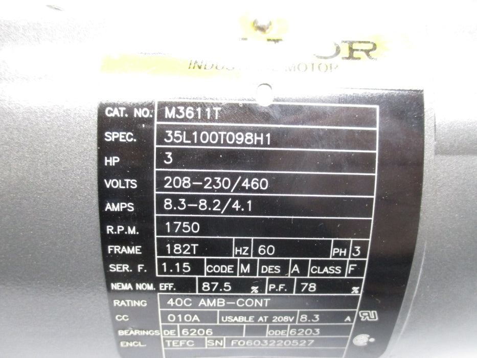 BALDOR M3611T NSMP