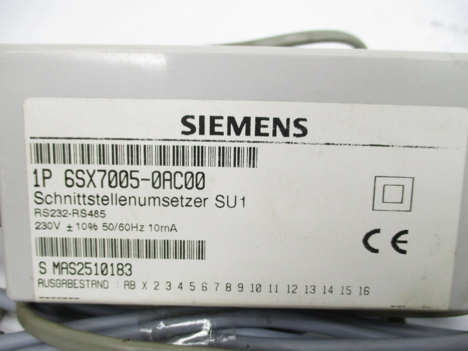 SIEMENS 6SX7005-0AC00 NSMP