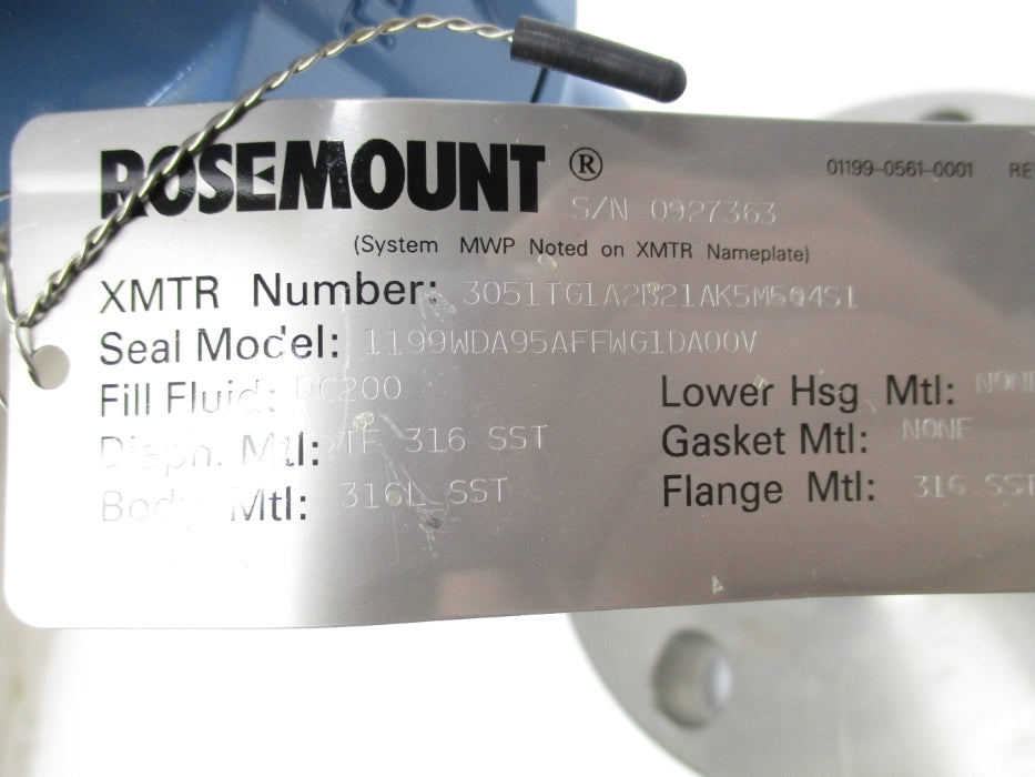 ROSEMOUNT 3051TG1A2B21AK5M504S1 NSNP