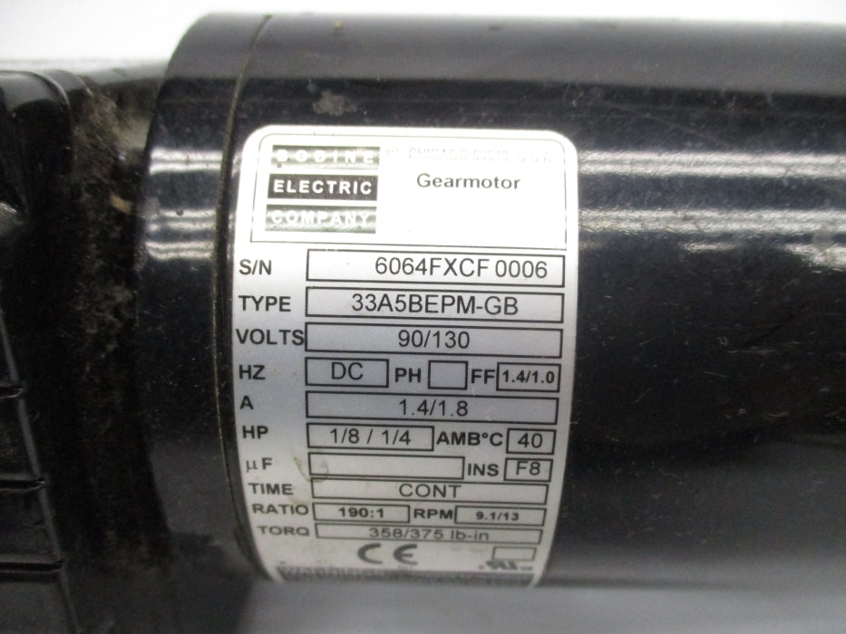 BODINE ELECTRIC 33A5BEPM-GB UNMP