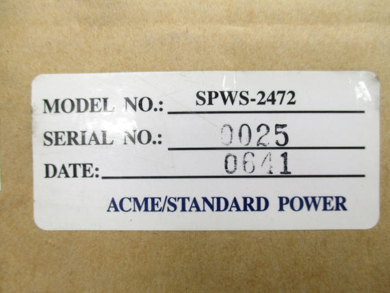 ACME SPWS-2472 NSMP