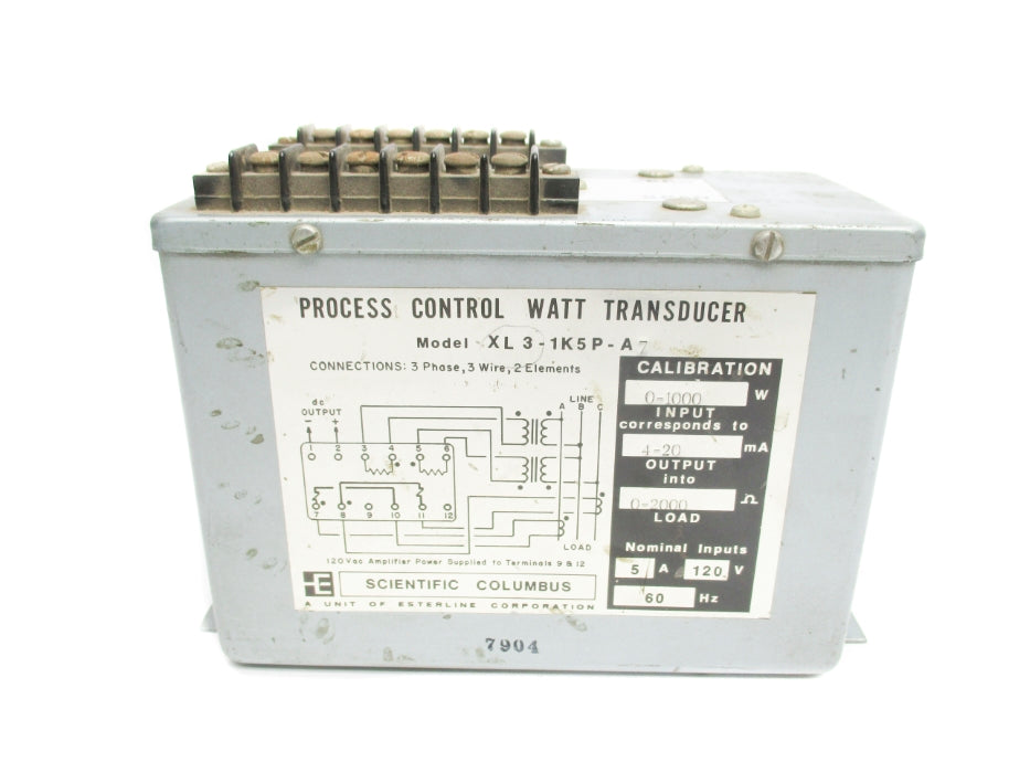 SCIENTIFIC COLUMBUS XL3-1K5P-A7 UNMP