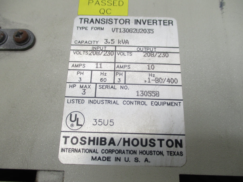 TOSHIBA VT130G2U2035 UNMP