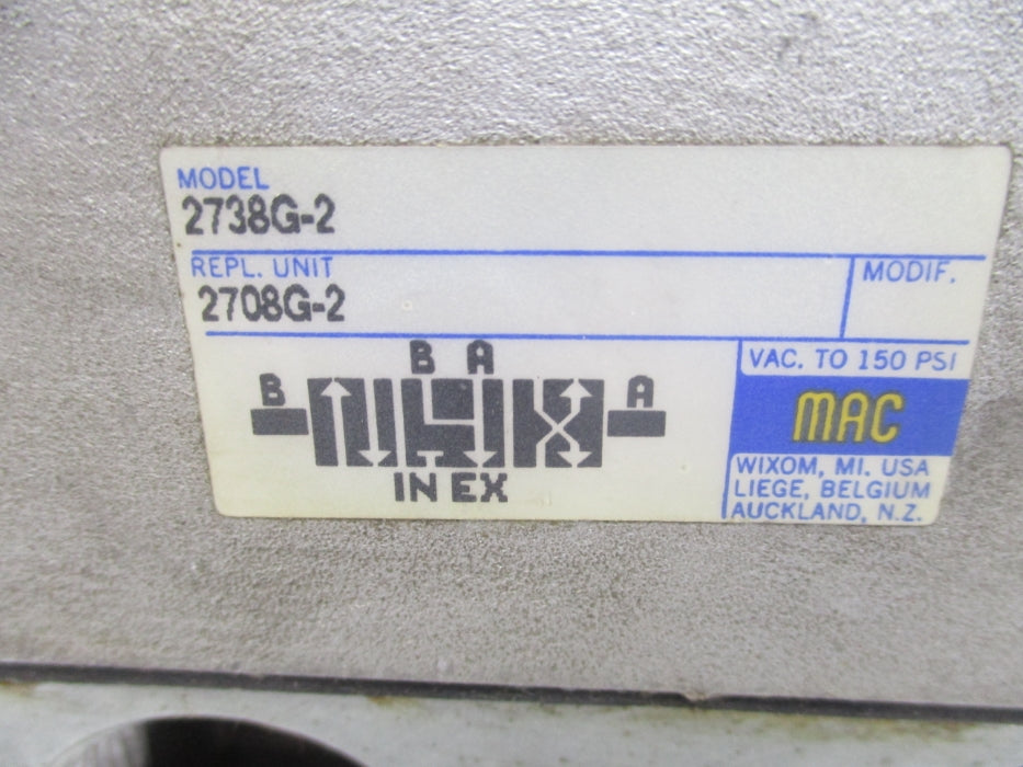 MAC 2738G-2 150PSI UNMP