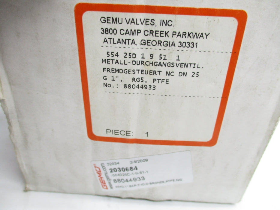GEMU 55425D19511 10BAR NSMP